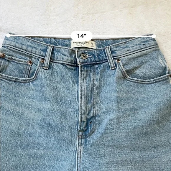 Abercrombie Curve Love 90s Straight Ultra High Rise Jeans 29/8 - Picture 4 of 11